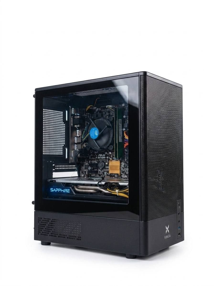 Ігровий Комп`ютер ПК `Vinga Dagger`: I3-6100 / RX 570 8GB / H110 / RAM 16 GB DDR4